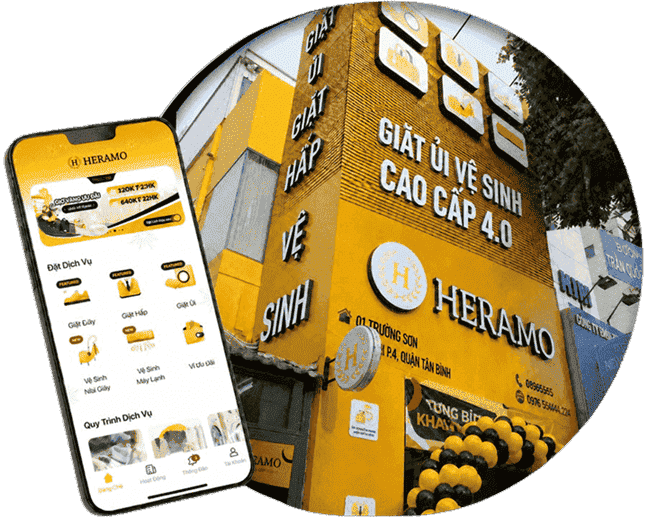 HERAMO - Hệ thống giặt ủi vệ sinh cao cấp tại TP.HCM và app đặt dịch vụ