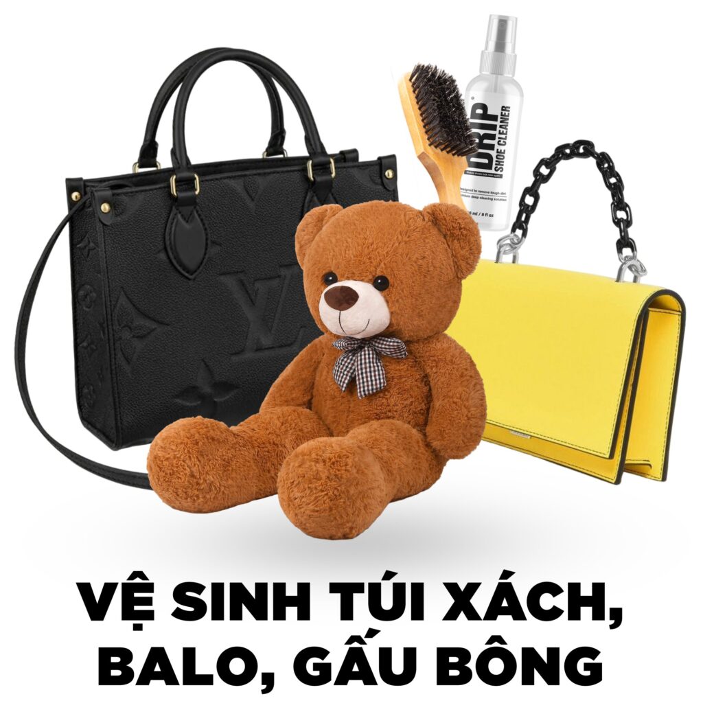 ve sinh tui xach balo gau bong