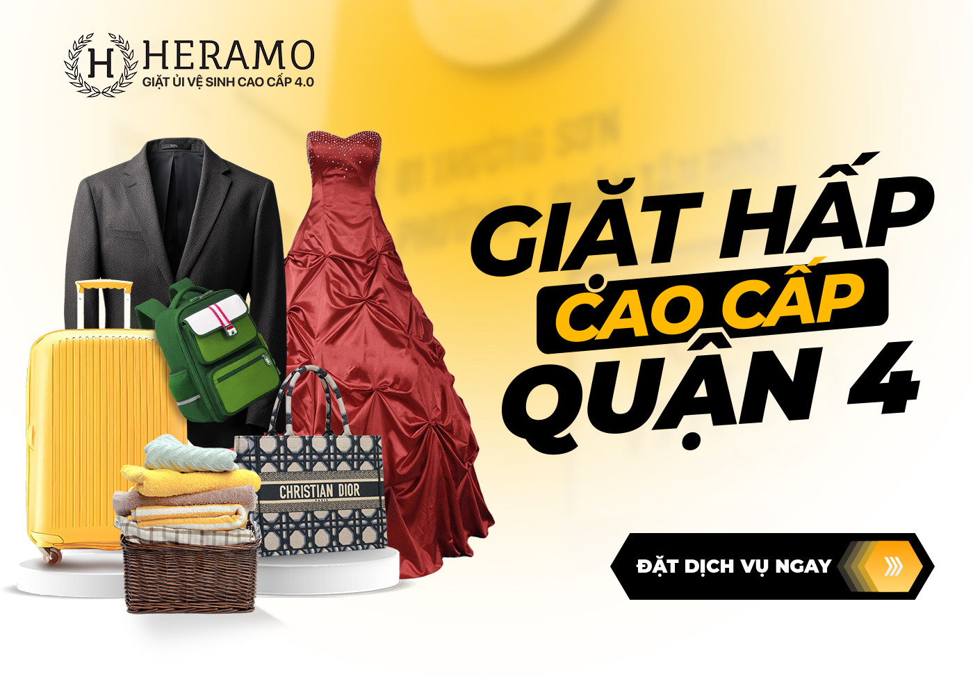 Dịch vụ giặt hấp cao cấp tại Quận 4 - Heramo