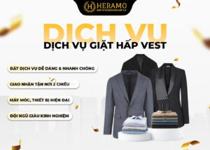 Dịch vụ giặt hấp áo vest cao cấp tại Heramo